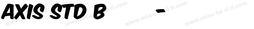 AXIS Std B 半粗体日语字体转换